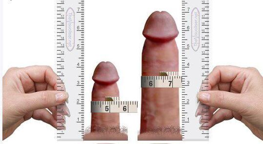 evde büyütme için ve sonrasında penis ölçümü
